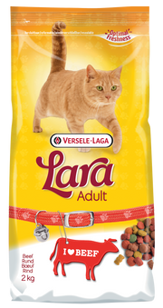 Lara - Chat Adulte Boeuf - Nourriture Sèche pour Chats
