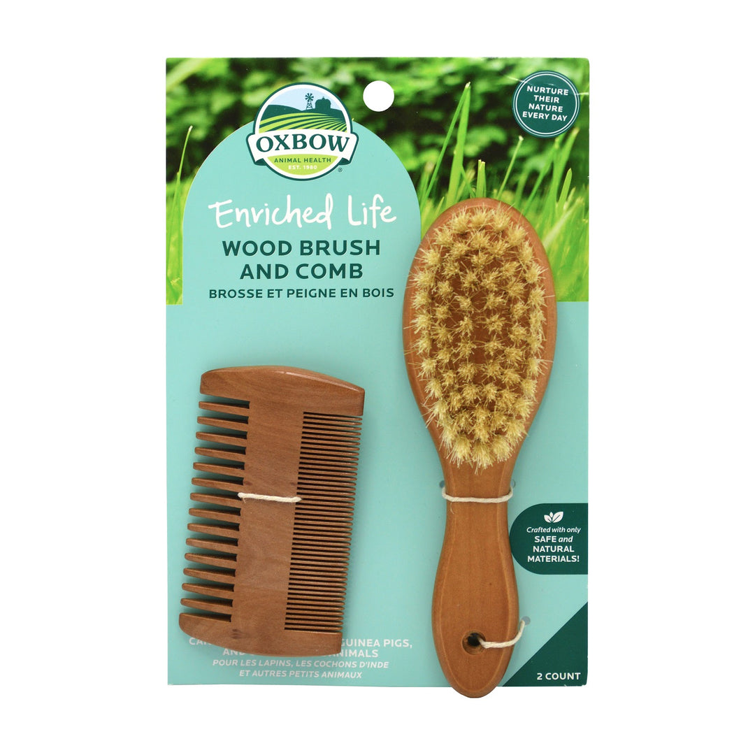 OXBOW Brosse & Peigne en Bois pour Rongeur