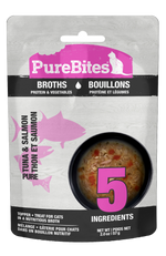 Voir l’image dans la galerie, PureBites - Chat Thon et Saumon avec Légumes en Bouillon - Garniture pour Chats en Sachet