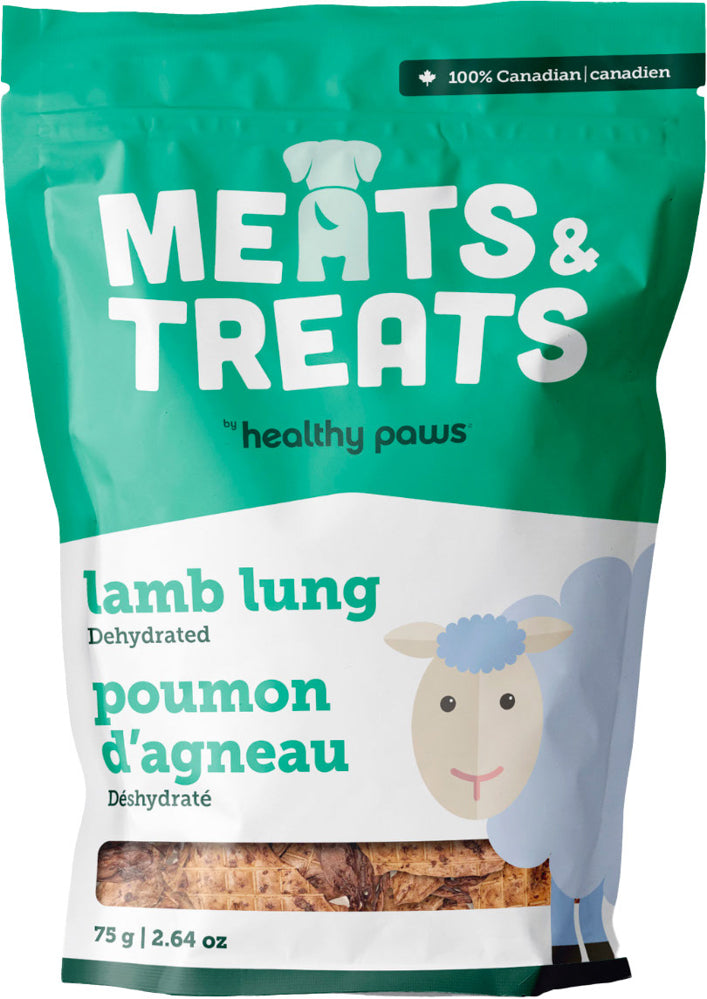 HEALTHY PAWS Gâteries Chien Poumon d'Agneau 75g