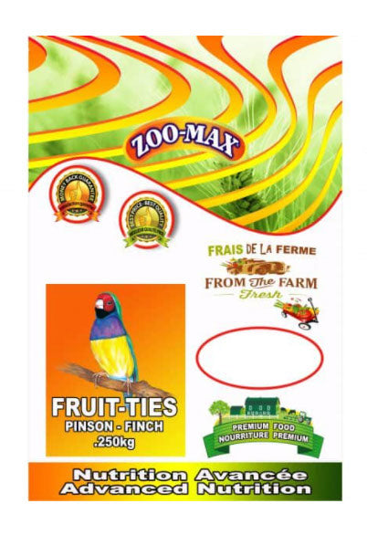 ZOO-MAX Nourriture Fruit-Ties Pinson 300g
