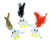 TURBO Jouet Chat Poulet avec Plumes