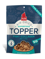 PLATO Gâteries Chien Topper Poisson & Collagène 156g
