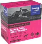 Voir l’image dans la galerie, HEALTHY PAWS Chien Dinde, Agneau, Boeuf &amp; Venaison 3.63kg