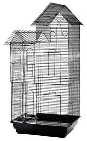 DAYANG Cage Voliere Betula Noir pour Oiseaux