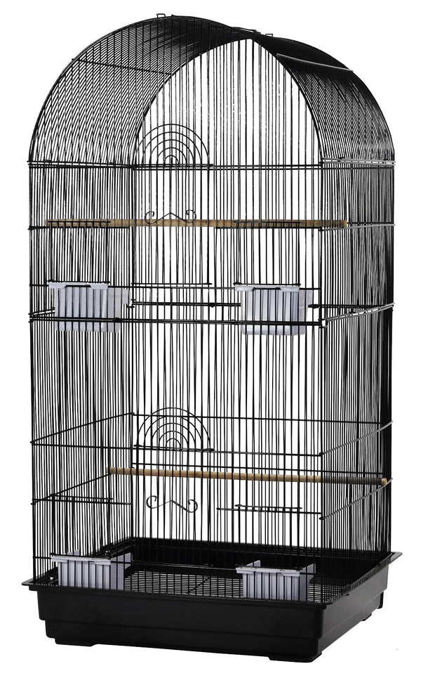 DAYANG Cage Voliere Kauri Noir pour Oiseaux