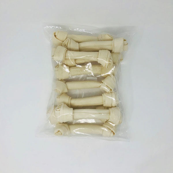 JUNGLEMAX Gâteries Chien Os Blanc Noués 8-8.5"