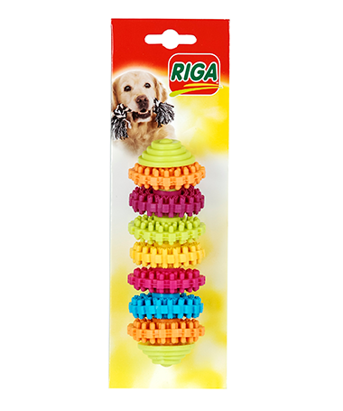 Riga - Jouet Pickle Barre en Caoutchouc pour Chiens