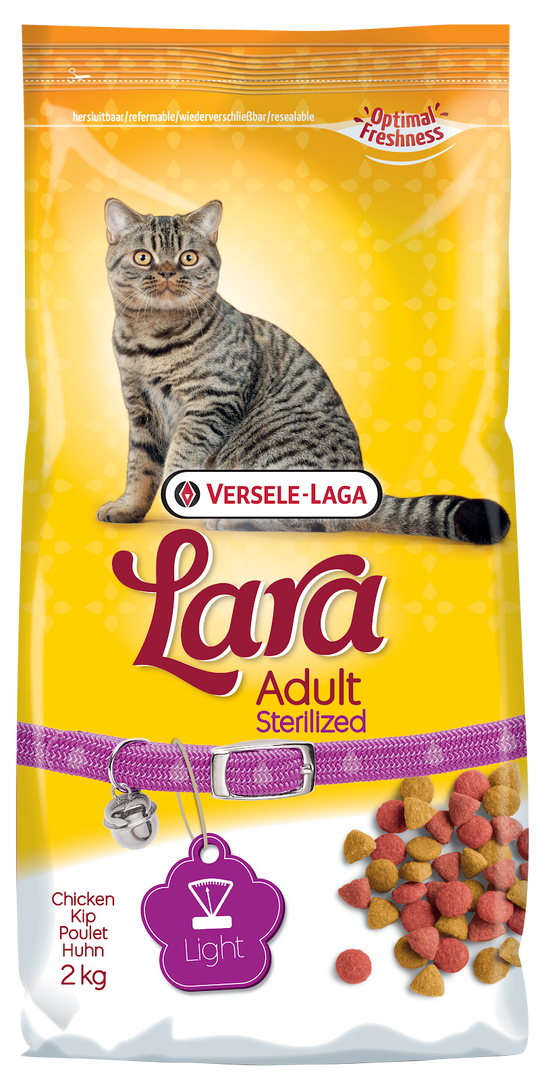 Lara - Chat Adulte Stérilisé Poulet  - Nourriture Sèche pour Chats