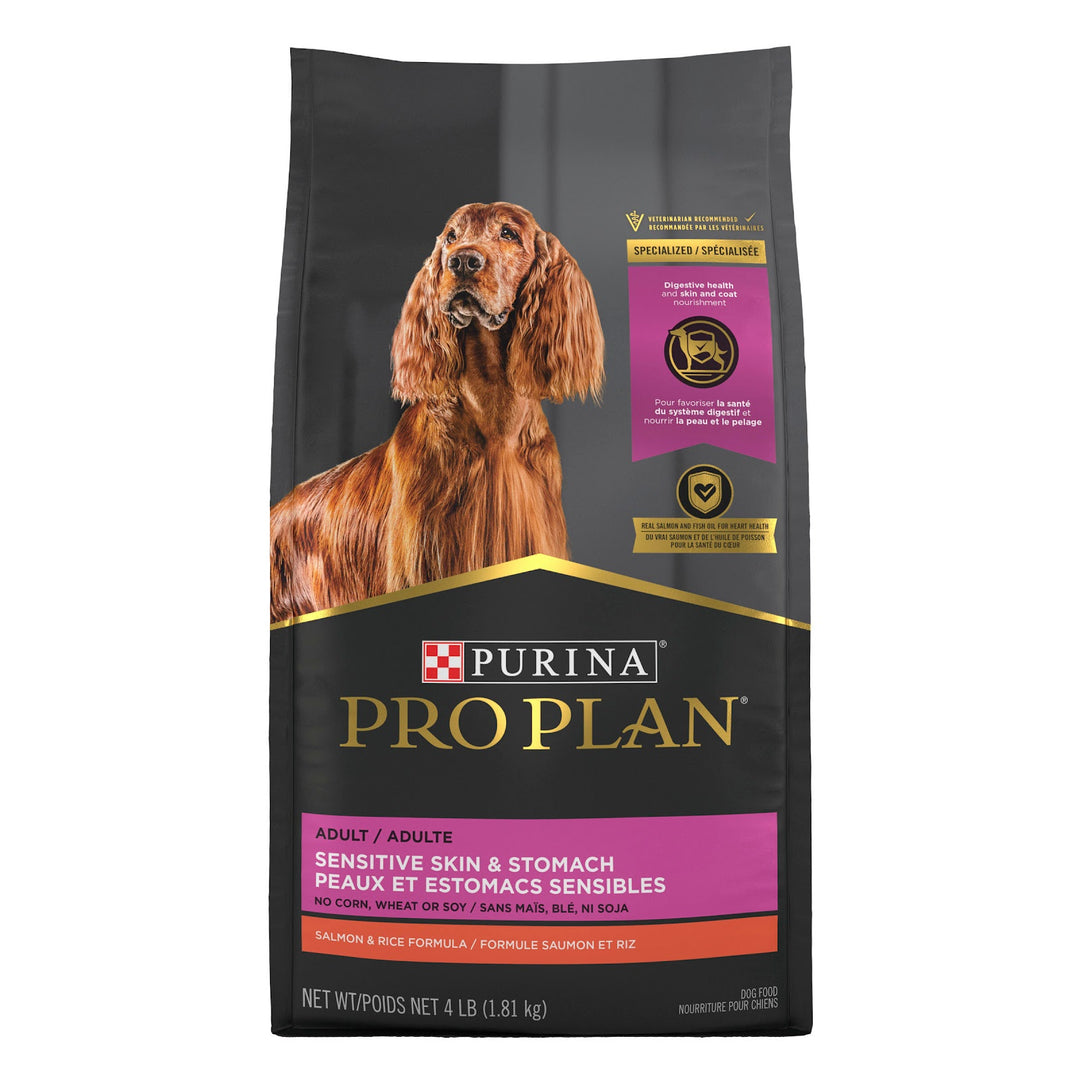 Purina Pro Plan - Chien Peau et Estomac Sensible Saumon et Riz - Nourriture Sèche pour Chiens