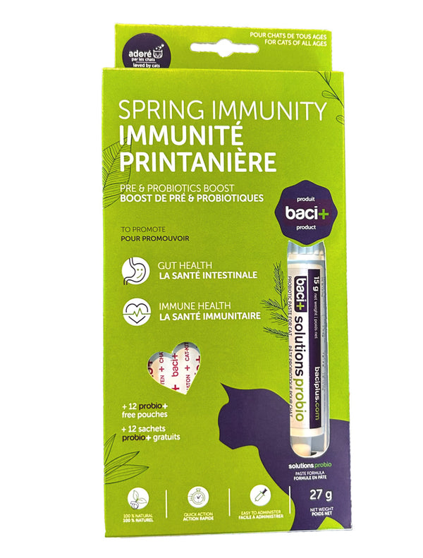 BACI+ Immunité Printanière Pré & Probiotiques Chat