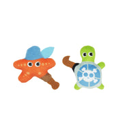 BUD'Z Jouet Chat Duo de Pirate Étoilé & Tortue/Catnip 8cm