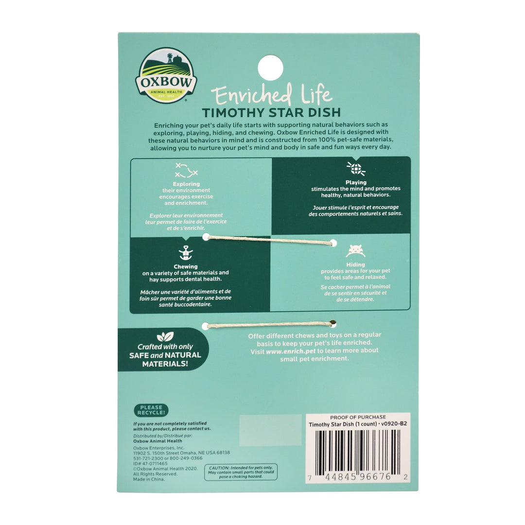 OXBOW Gâteries Rongeur Plat Vedette Fléole des Près