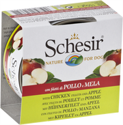 Schesir - Chien Adulte Gelée de Poulet avec Pomme - Nourriture Humide Sans Grains pour Chiens