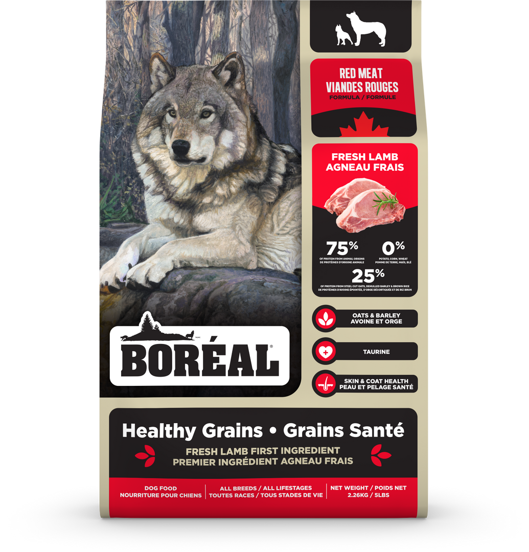 BOREAL GRAINS SANTÉ Chien Viandes Rouges 2.26kg