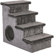 NOBA Arbre à Chat Escalier avec Cabane Gris 24x22