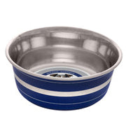 *DOGIT Bol Antidérapant Inox Rayures Bleues 39oz L