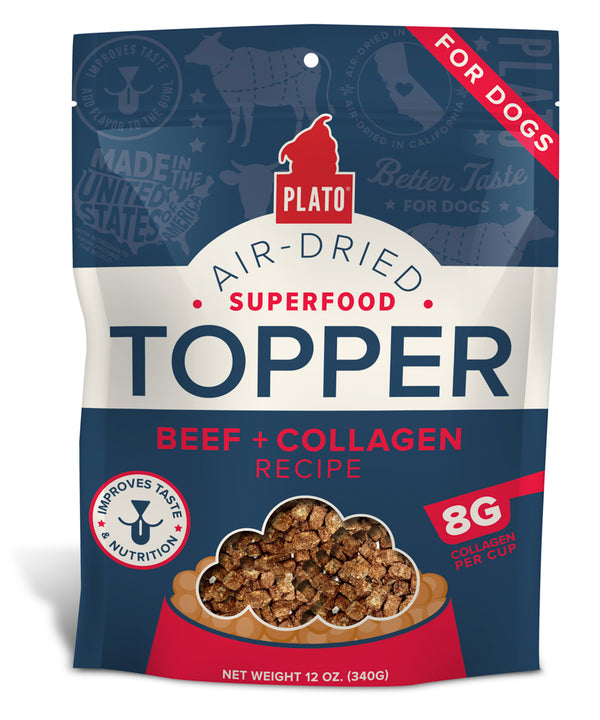 PLATO Gâteries Chien Topper Boeuf & Callogène 340g