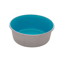 *DOGIT Bol Antidérapant Inox Bleu 12oz S