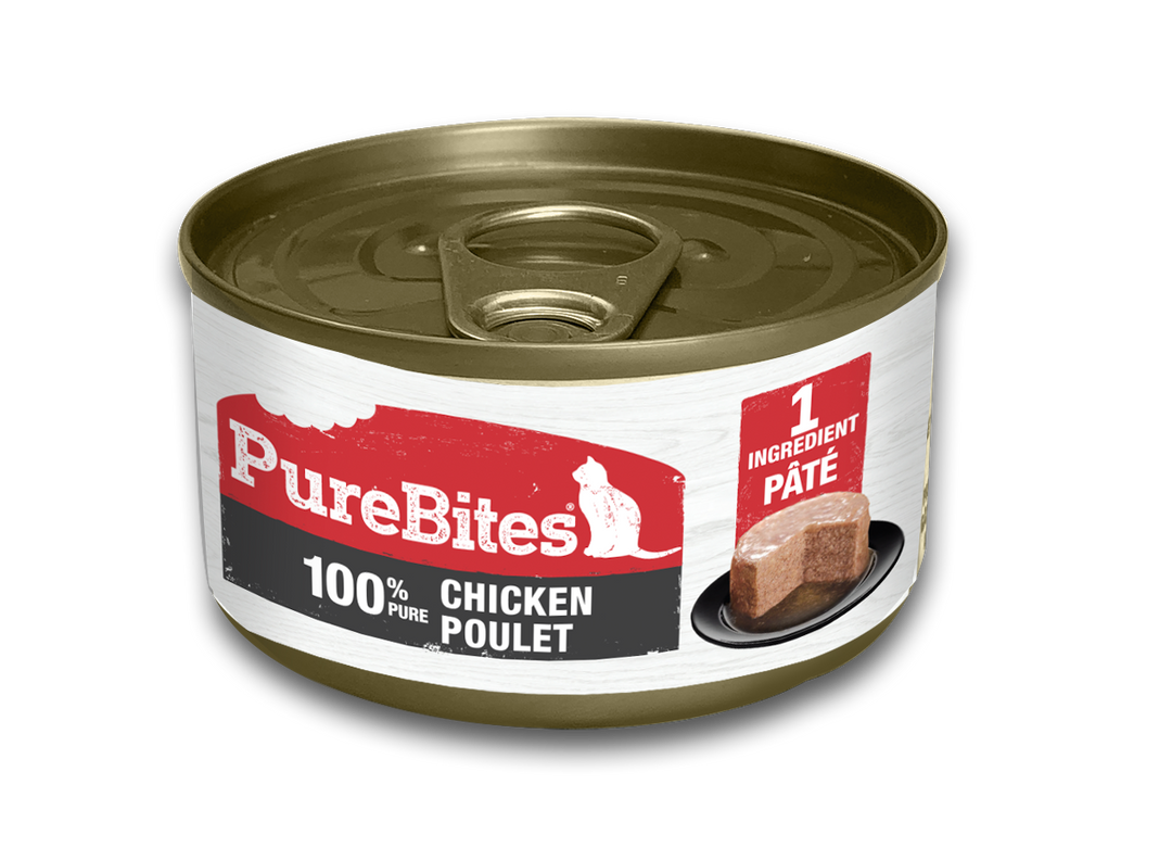 PureBites - Chat 100% Pur Pâté de Poulet - Nourriture Humide Sans Grains pour Chats