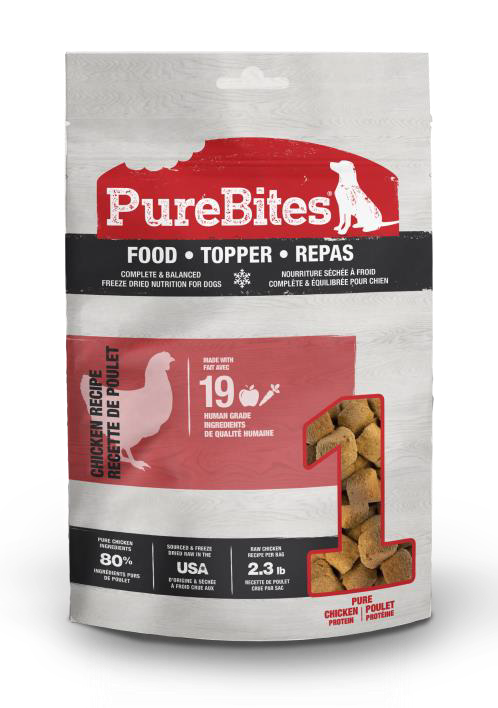 Purebites - Chien Poulet - Nourriture Sèche Lyophilisée pour Chiens