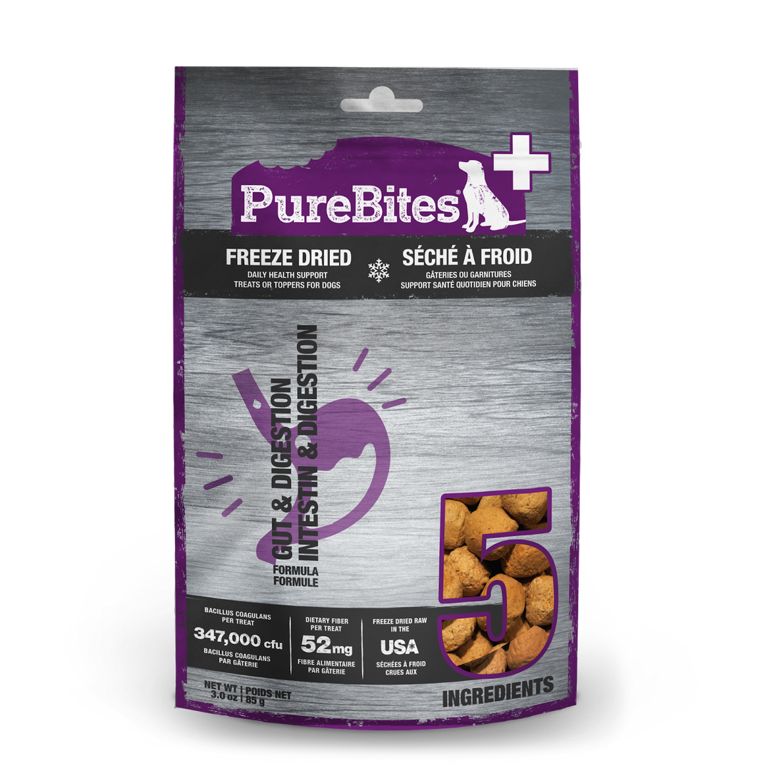 PureBites - Intestin et Digestion - Gâteries ou Garnitures Lyophilisées pour Chiens