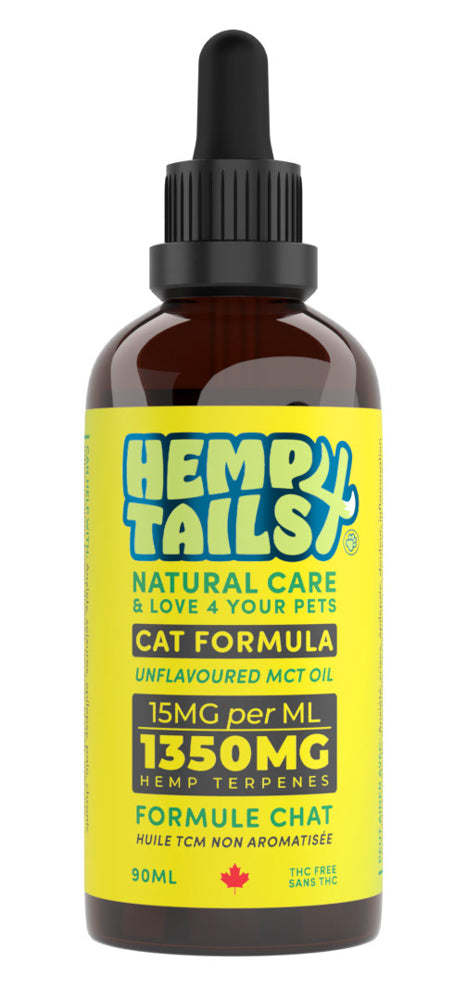 HEMP 4 TAILS Chat Huile de Chanvre 1350MG 90ml