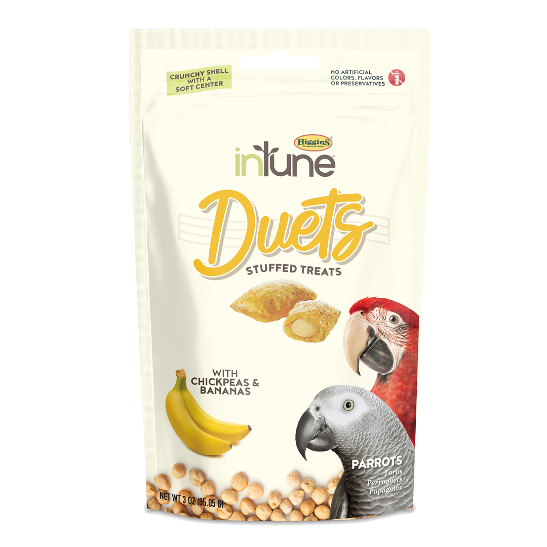 HIGGINS InTune Duets Gâteries Oiseaux Perroquet Banane 85g