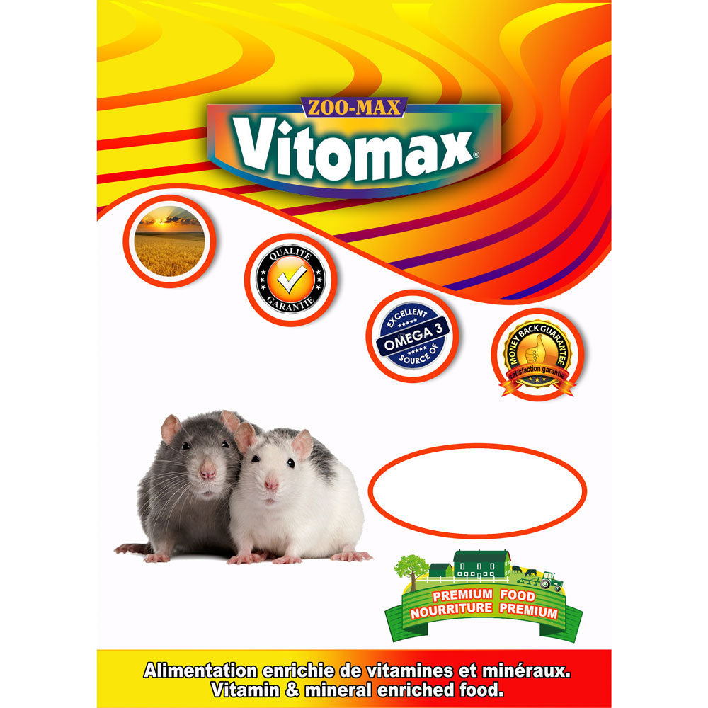 VITOMAX Nourriture Rat & Souris 4lb