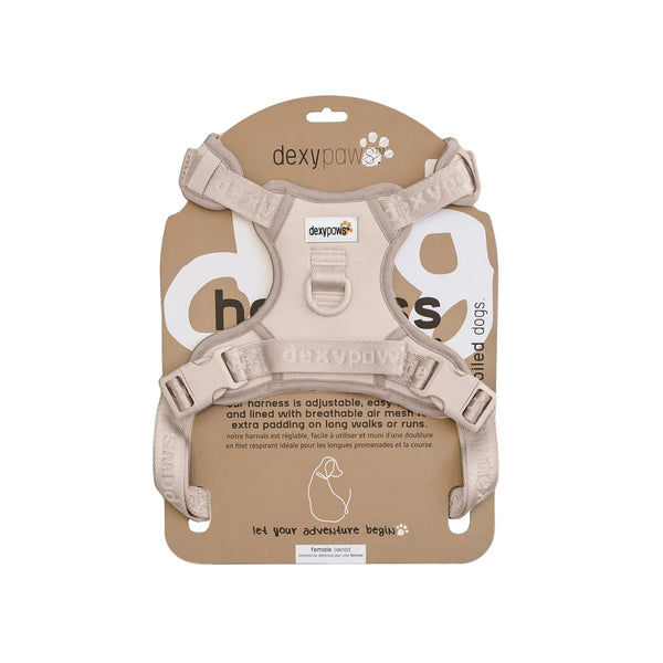 DEXYPAWS Harnais Imperméable Beige M