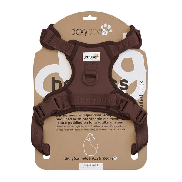 DEXYPAWS Harnais Imperméable Espresso S