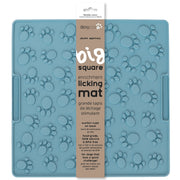 DEXYPAWS Tapis Léchange Forme Carré Grand Bleu
