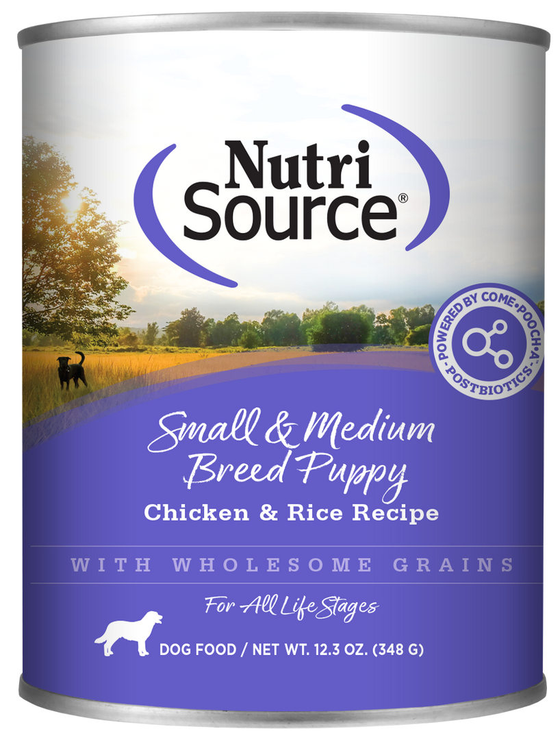 NutriSource - Chiot et Petite Race Pâté de Poulet et Riz - Nourriture Humide pour Chiens