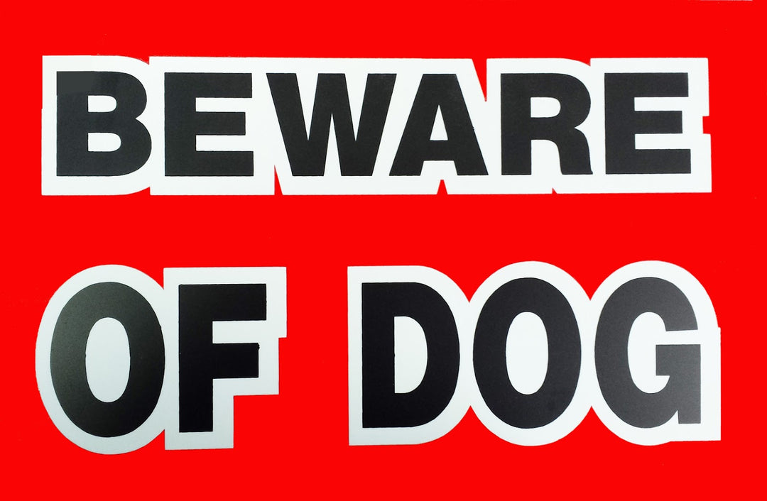 PANCARTE "beware of dog"