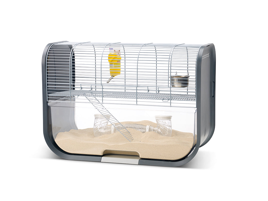 SAVIC Cage Lugano pour Gerbiller Argent/Gris
