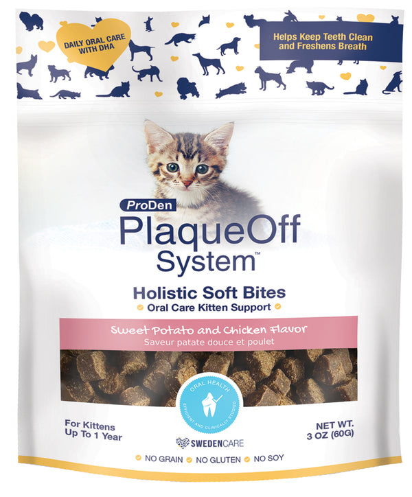 PLAQUEOFF Gâteries Chaton Soins Dentaires Poulet 60g