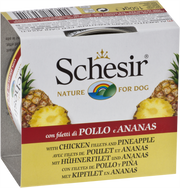 Schesir - Chien Adulte Gelée de Poulet avec Ananas - Nourriture Humide Sans Grains pour Chiens