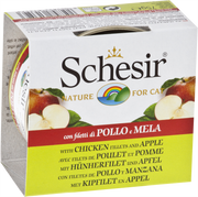 Schesir - Poulet et Pomme en Gelée - Nourriture Humide pour Chats