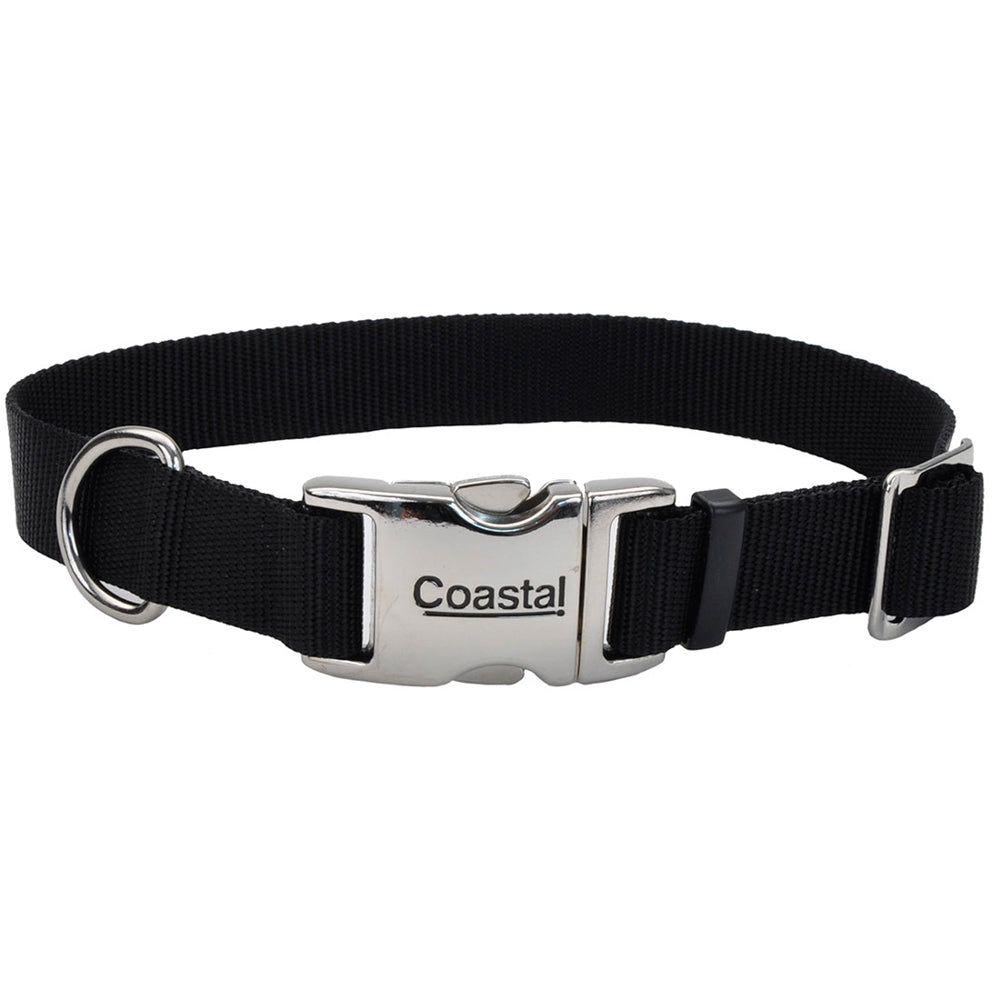 TITAN Collier Nylon Boucle Métal 1x18-26" Noir