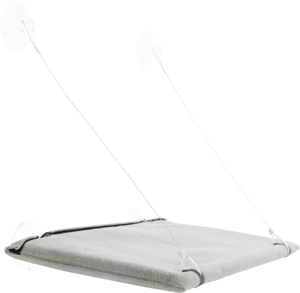 TRIXIE Plateforme Fenêtre Velour Gris