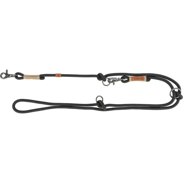 BE NORDIC Laisse Corde Ajustable S/M Noir