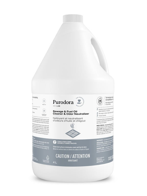 PURODORA Neutralisant Odeurs Huile & Égouts 4L