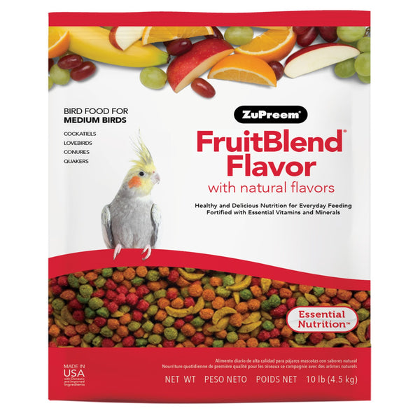 ZUPREEM Fruitblend Nourriture Cockatiel & Moyen Oiseaux 10lbs