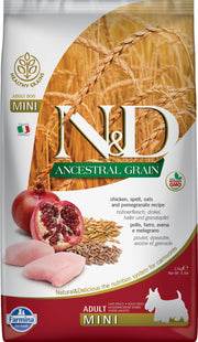 N&D GRAINS ANCESTRAUX Chien PR Poulet & Grenade 2.5kg