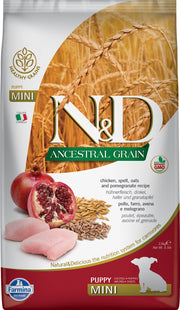 N&D GRAINS ANCESTRAUX Chiot PR Poulet & Grenade 2.5kg