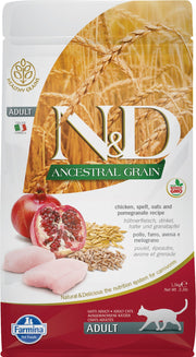 N&D GRAINS ANCESTRAUX Chat Poulet 1.5kg