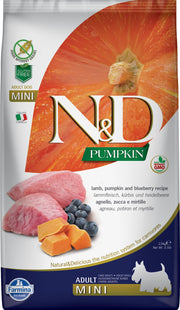 N&D CITROUILLE Chien PR Agneau & Myrtille SG 2.5kg