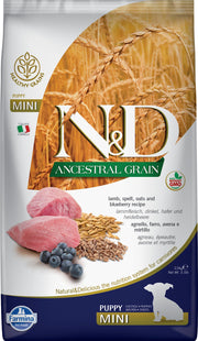 N&D GRAINS ANCESTRAUX Chiot PR Agneau & Myrtille 7kg