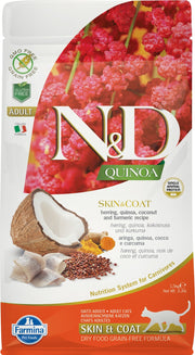 N&D QUINOA Chat Peau & Pelage Hareng SG 1.5kg