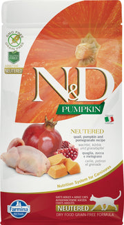 N&D CITROUILLE Chat Stérilisé Caille, Potiron & Grenade 5kg